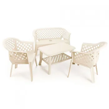 

Set of Veranda white terrace Progarden