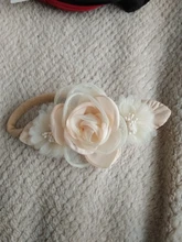 Diademas de flores para bebé, cintas elásticas de nailon hechas a mano con flores para niña recién nacida, 3 estilos