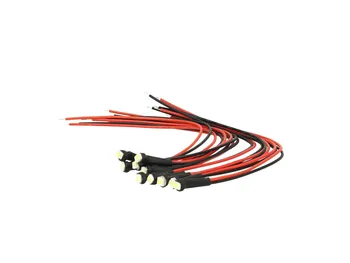 

10 PCs Micro Mini Led lamp with 24V Smd 3528 green color wire lights for outfitting truck boat