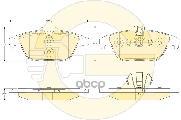 Колодки Тормозные Mercedes W204/X204 07- Задние Girling 6120512 Girling арт. 6120512