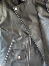 Women's Wild-Jacket Turn-Down-Collar Spring Zipper Black Fashion EAM High-Quality Loose