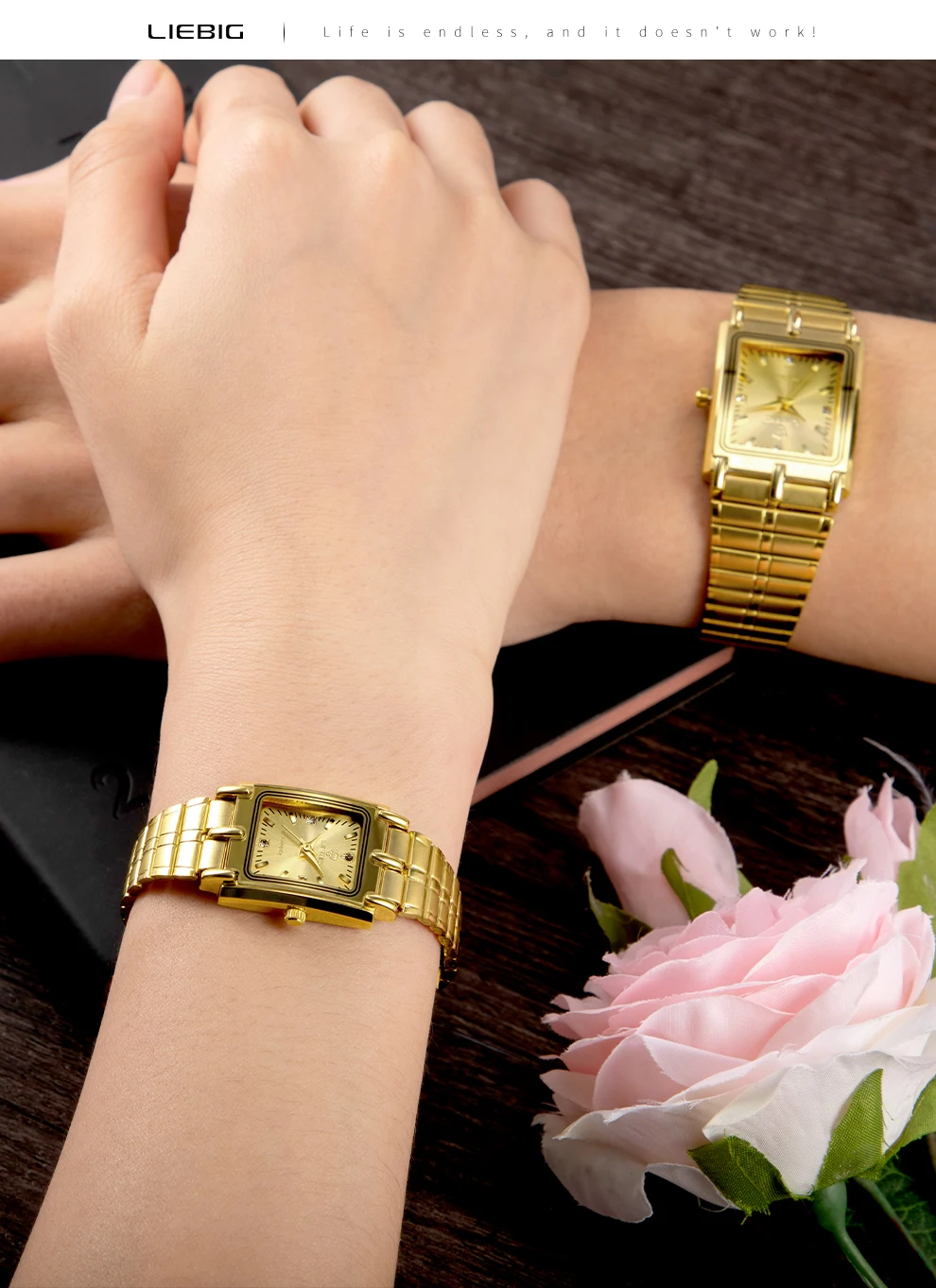 2021 Japan Luxury Golden Watch For Couple Fashion Quartz Watch For Lovers Men Women Watches relogio masculino L1018