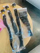 Meetu 13x4 Frontal con mechones de pelo lacio malayo mechones con Frontal no remy 4X4 de cierre de encaje con mechones de cabello humano