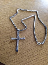 Collares y colgantes de Color dorado para hombre, joyería de película, collar con colgante de Cruz clásica de Fast and The Furious Toretto