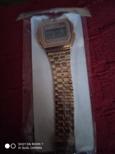 Reloj digital vintage para hombres y mujeres, pulsera con pantalla led electrónica de oro y plata para militares, en color negro, ideal para deportes y regalo