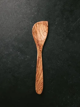

Paddle for cooking olive wood handle with bend, middle