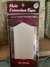 Cinta adhesiva blanca resistente al agua para extensiones de cabello, 120 unidades, 10 hojas, 0,8 cm x 4cm, sin brillo