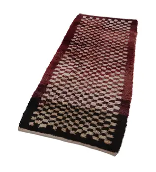 

78x180 Cm Beige Handmade Vintage Tulu Rug-3x6 Ft