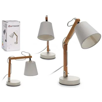 

Flexo/Desk lamp White Wood Metal (12 x 31 x 12 cm)