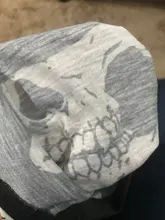 Cara de ciclista máscara de cabeza de Halloween del cráneo bufanda lavable en caliente diadema zapatillas transpirables Bandana deportes al aire libre de equipos