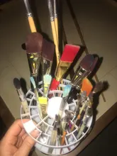 Soporte portátil para pincel de pintura, suministros de pintura para escritorio de estudiante, organizador, 49 agujeros, nuevo