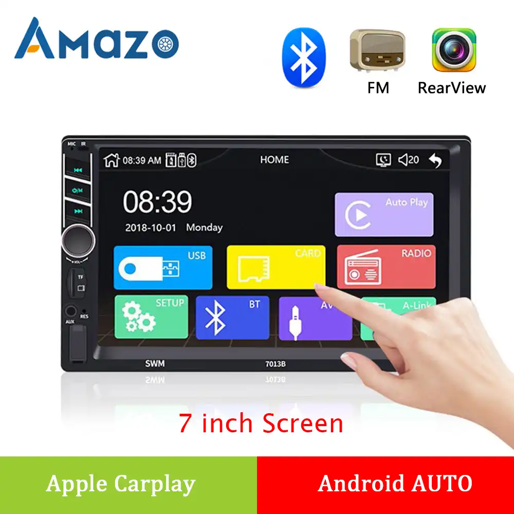 7013b Auto Radio 2 Din Car Radio 7 Hd Bluetooth Autoradio 2din Touch Screen Car Stereo Audio Mp5 Multimedia Player Carplay Auto Car Radios Aliexpress
