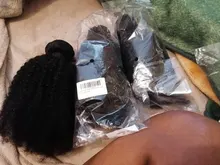 Extensión de pelo rizado Afro, 1-2-3-4, oferta de extensiones de cabello humano Remy, Color Natural, 100%, 8-20 pulgadas