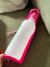 Botella de agua portátil de plástico para perros y mascotas, Bol plegable de viaje al aire libre, alimentador de agua potable, 250ml/500ml