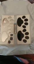 2 unids/set 3D perro Animal oso gato huellas de patas etiqueta engomada del coche fresco diseño huella de patas de perro pegatina pegatinas para coche rojo plata oro negro