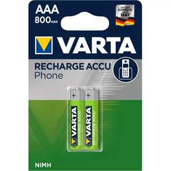 

Varta Micro AAA battery for DECT 800mAh Blister 2uds phones.