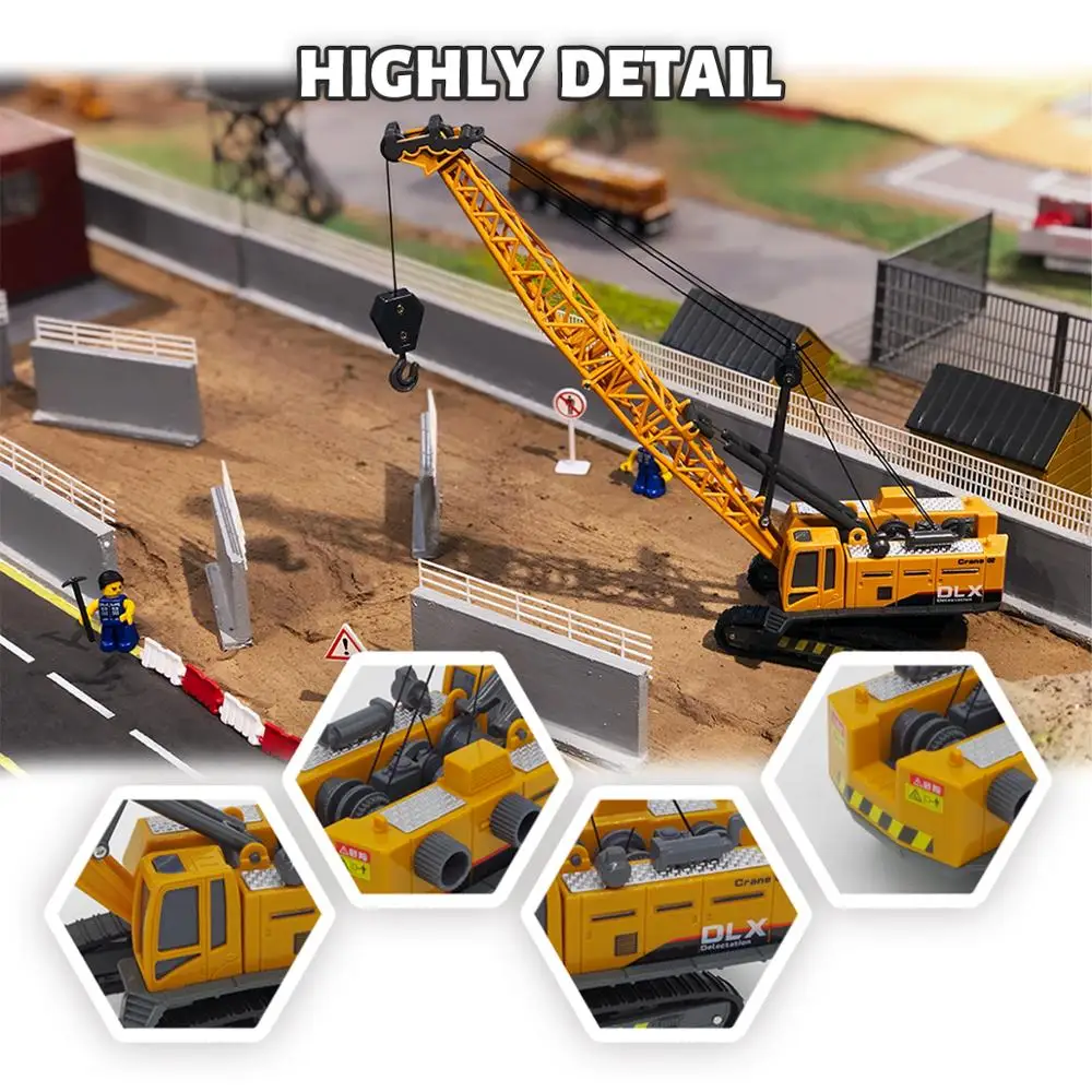 Кран игрушка конструкция автомобиль 1:50 Diecast инженерия грузовик экскаватор