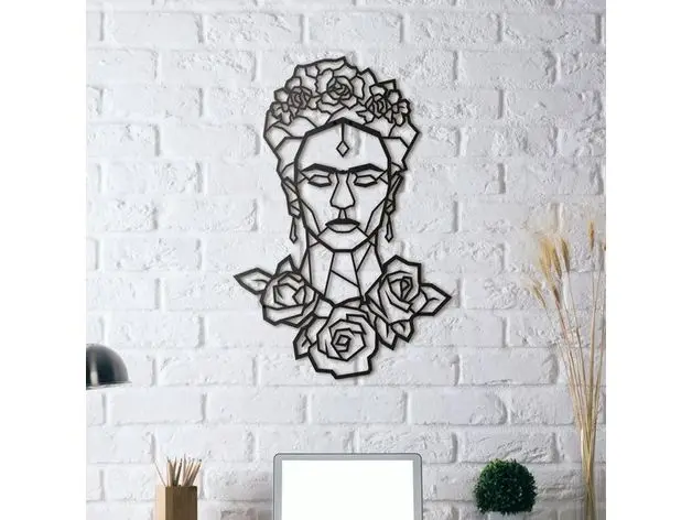 Decoracion De Pared Frida Kahlo Regalo De Casa Naturaleza Arte