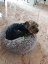 Cama de perro caliente de lana ronda perro perrera casa larga felpa invierno mascotas camas para perros medianos grandes perros gatos cojín del sofá suave esteras