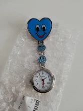 Precioso corazón cara de la sonrisa con Médicos Enfermeras de cuarzo de moda relojes de bolsillo con leontina de alta calidad TT @ 88