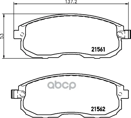 Колодки Тормозные Дисковые, Комплект Hella 8db355013991 HELLA арт. 8DB355013991