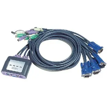 4-Port KVM Switch Nero