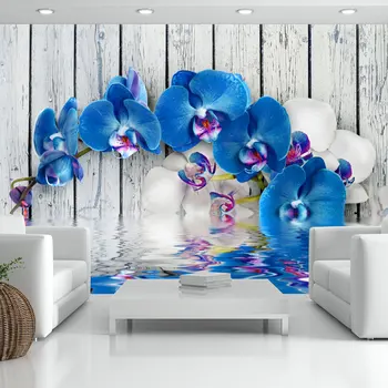 

Wall mural-Orchid cobalt-200x140 cm