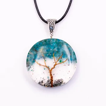 

Life tree pendant Orgonita bluish