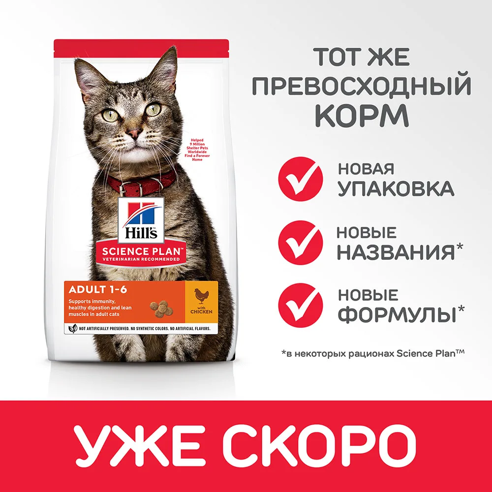 Hill's Science Plan Optimal Care сухой корм для кошек с курицей 5 кг