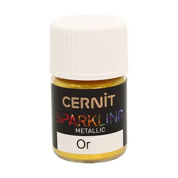

Ce6100003 Mika-powder (MICA) metallic/metallic 'Sparkling powder' 5 gr. Cernit (050 or/Gold)