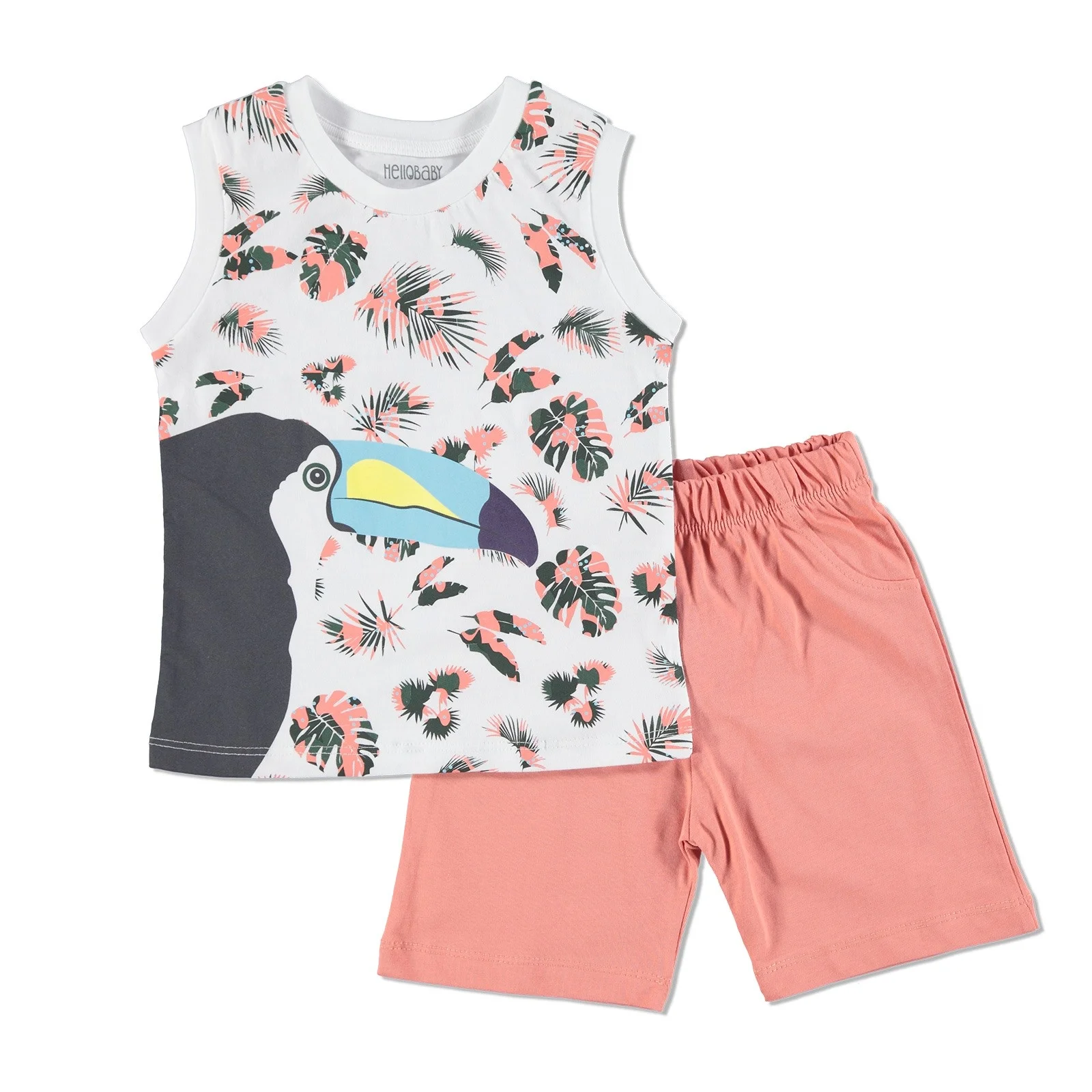 

ebebek HelloBaby Baby Boy Parrot Theme Short Athlete Set