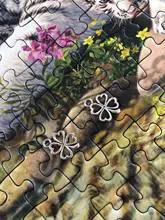 50 Uds Charms Flor de trébol 17x14mm AJUSTE DE colgante antiguo, Vintage bronce tibetano Color plata buscando, DIY para pulsera collar