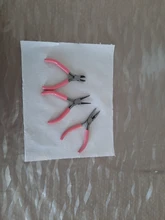 Herramientas de joyería de 125mm, accesorios DIY, herramientas de Hardware, pinza de plástico, tornillo de Banco rosa, negro, cabeza redonda, afilada boca, alicates de corte de alambre