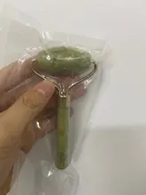 Rodillo masajeador Facial Gua sha para mujer, rodillo masajeador Facial de piedra de Jade Natural para cuello, herramientas adelgazantes de belleza de elevación fina