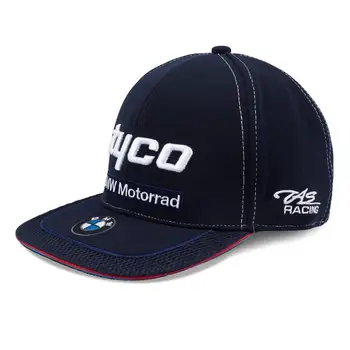 

Cap flat peak paddock pitline teamwear motorcycle racing team Tyco Motorrad BMW