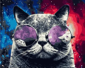 

Painting by numbers PK 24053 (GX 27976) space cat 40*50 exclusive