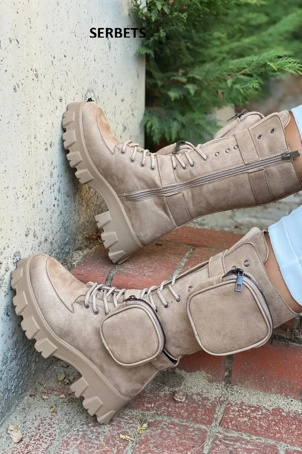 Shein-Botas de tacón alto con cremallera para mujer, botines con bolsillos  laterales, 2 piezas, otoño e invierno, 2022 - AliExpress Calzado