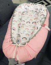 Cama portátil para bebé, cuna para recién nacido, almohada para niñas, cuna acolchada, almohadillas para dormir