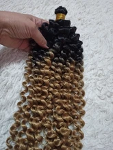 YxCheris-extensiones de cabello trenzado de ganchillo sintético, trenzas onduladas de agua, Rubio, 613 mechones, Freetress Afro kinky Twist a granel