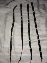 Coche LED tira de decorativo de estilismo de luz ambiental 30CM 15 lámpara SMD LED impermeable Flexible de la atmósfera blanco rojo amarillo azul