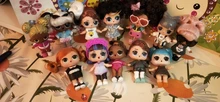 Figura Original de Anime LOL Surprise para niña, juguetes originales, ropa, zapatos, bolsas, botellas, ropa con gafas, accesorios, regalo para bebé