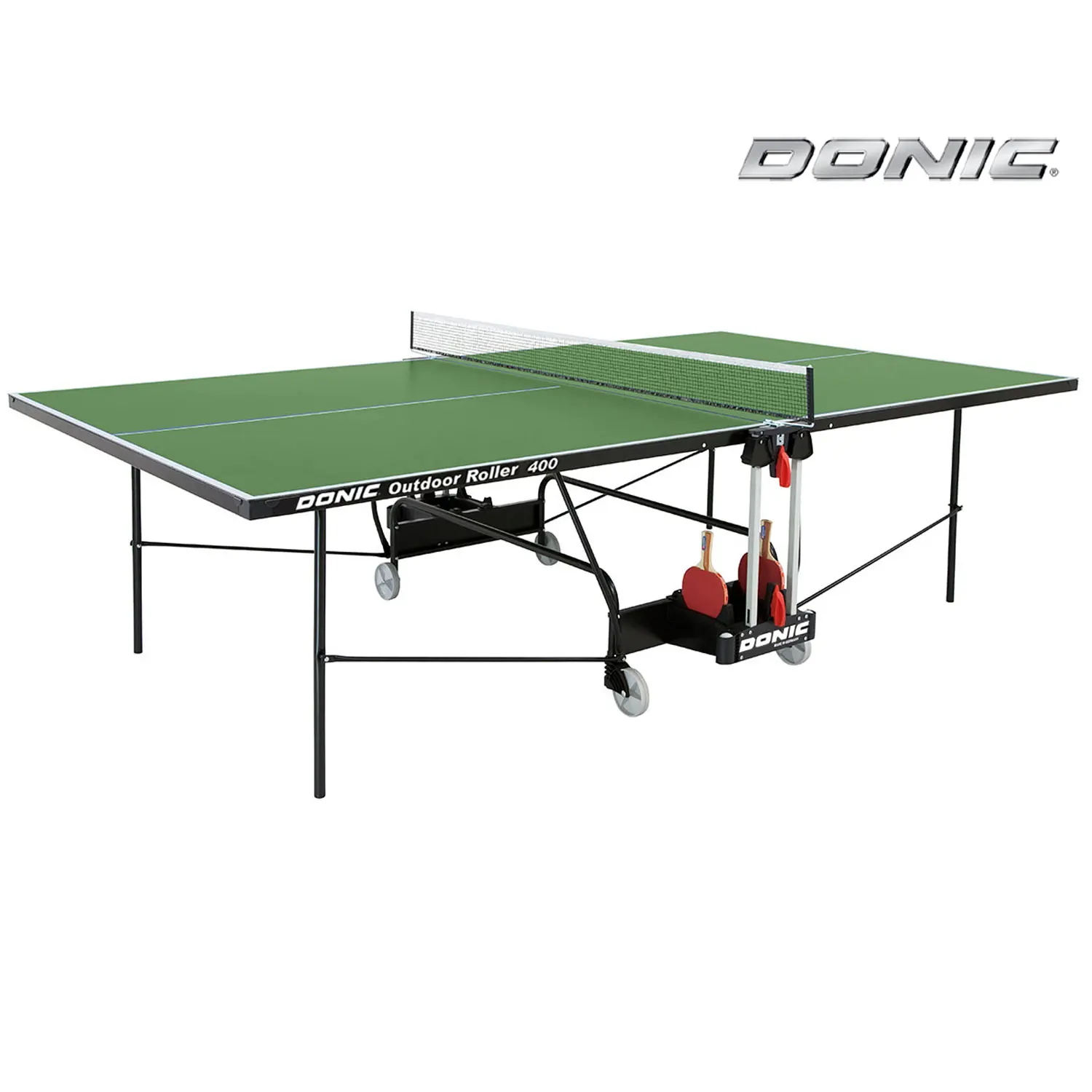 Всепогодный Теннисный стол Donic Outdoor Roller 400 зеленый