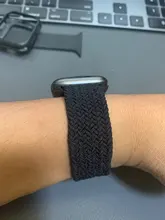 Correa trenzada de nailon elástico para Apple Watch, correa de nailon elástico para Apple Watch de 44mm, 40mm, 42mm y 38mm + funda de PC iWatch series 6 5 4 3 se