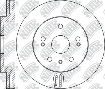

Brake disc MERCEDES ML W166 front vent. D = 330mm NIBK RN1698