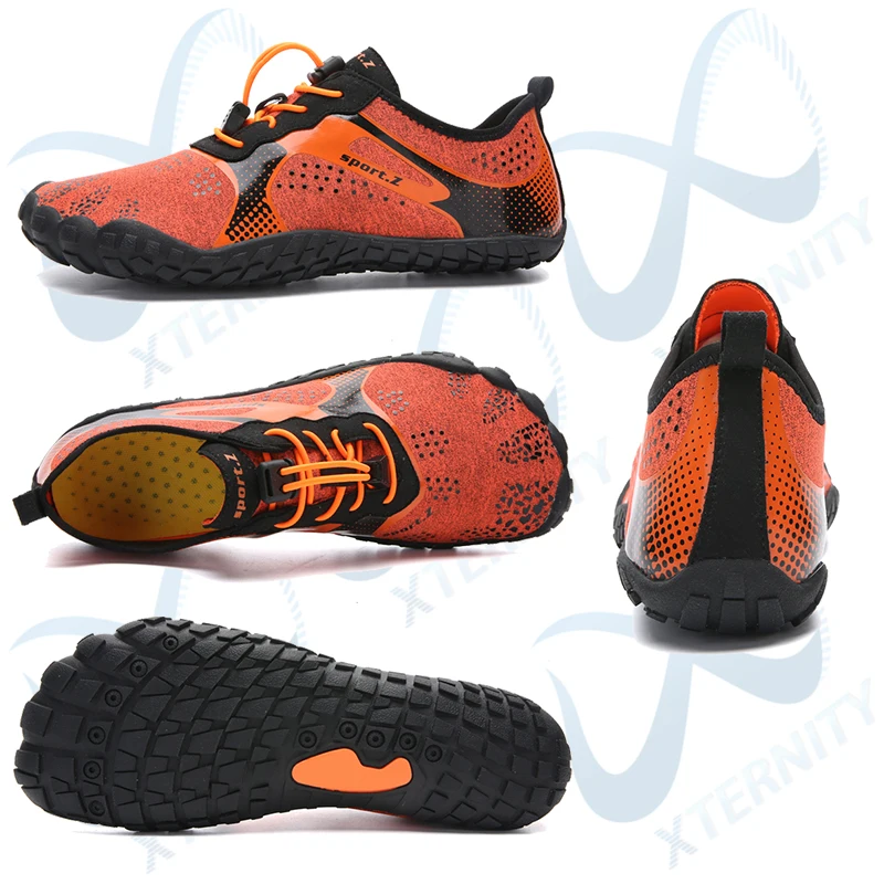 Breathable Quick Dry Swimming Aqua Shoes Outdoor Seaside Water Upstream Shoes Barefoot Five Fingers Fitness Sports Sneakers Men
