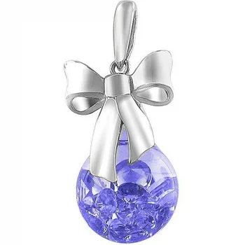 

Esthete pendant bow with floating cubic zirconia