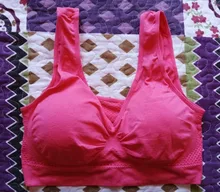 S-6XL hueco Mujer Deporte Fitness Chaleco de Yoga o para correr ropa interior acolchado Tops ropa interior sin varilla-borde gimnasio bras