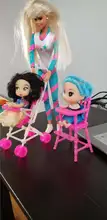 Mix Cute Doll Furniture Pretend Play Toy Hangers TV Sofa Shoes Rack for Barbie Doll 