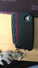 Funda de silicona para llave de coche, carcasa de silicona para VW, Polo, Golf 7, Skoda, Octavia, Kodiaq, Karoq, SEAT Ateca, Leon, 2016, 2017, 2018, 2019