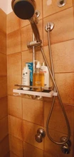 Organizer Shelves-Holder Tray-Rack Shampoo-Tray Shower-Storage Bathroom-Pole Single-Tier